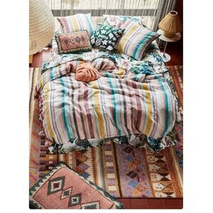 Kip & Co Hat Trick Woven Linen Duvet Cover Size Full/Queen NIB READ